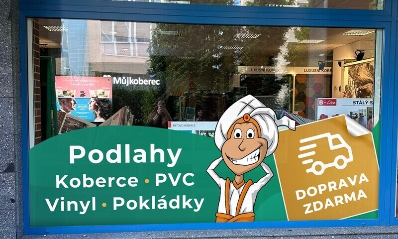 Můjkoberec showroom zvenku